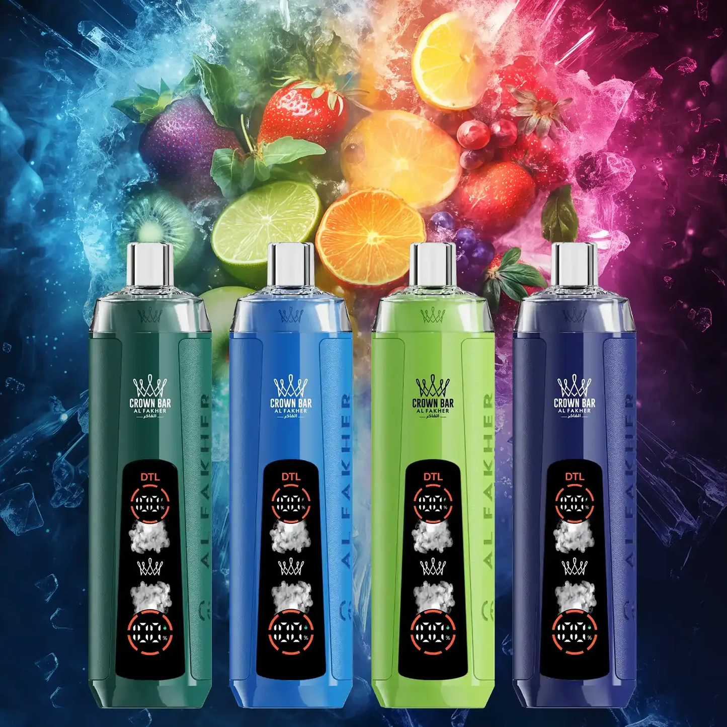 AL Fakher Crown Bar 8000 Crystal Dual Mode Einweg Kit