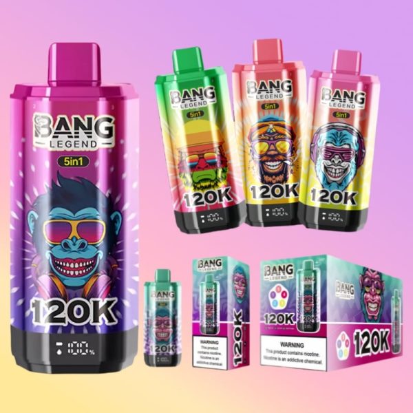 Bang Legend 120000 120K Puffs 5-in-1 Einweg Kit gnstig kaufen jetzt bei vapormo.de Bang Legend 120000 120K Puffs 5-in-1 Einweg Kit gnstig kaufen jetzt bei vapormo.de