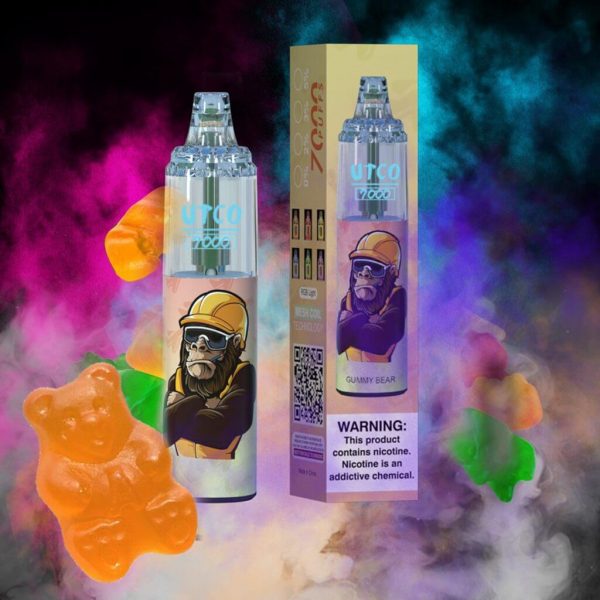 UTCO Gorilla 7000 Einweg E-Zigarette Disposable Kit Wiederaufladbar - Kaufen Sie 4 Stück Einweg Kits, werden Sie 1 Stück gratis (zufällige Geschmacksrichtung) erhalten