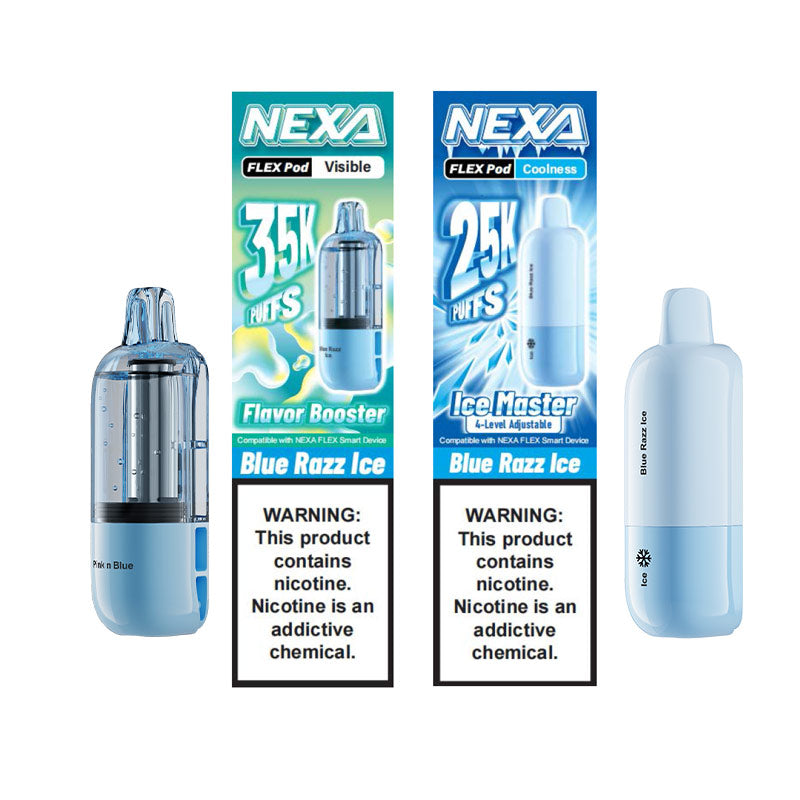 Nexa FLEX Einweg Pod Kartusche 18ml (Visible Version: 35K Puffs; Coolness Version: 25K Puffs)