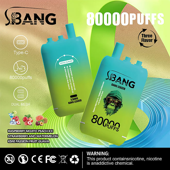 Bang Leader (Bang Legend) 80000 Puff 3-in-1 Flavor 80K Einweg Kit