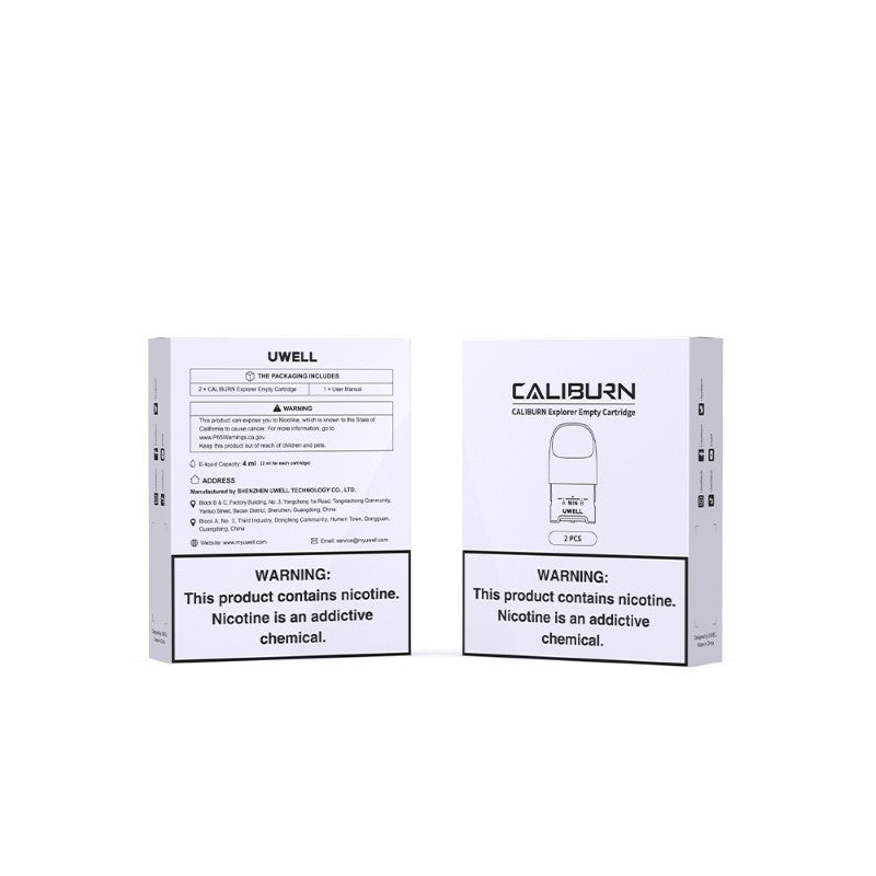 Uwell Caliburn Explorer Empty Pod Cartridge 2ml 2 Stück/Packung
