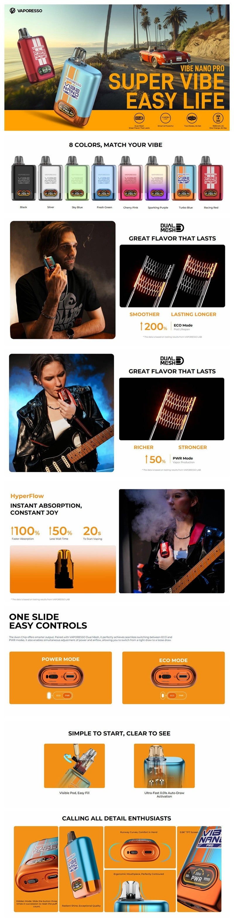 Vaporesso Vibe Nano Pro Pod Kit 1500mAh