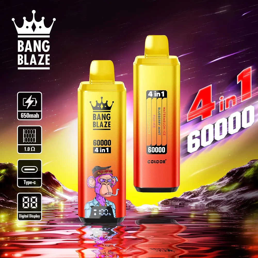 Bang Blaze 4IN1 60000 Puffs Wiederaufladbares Einweg Kit