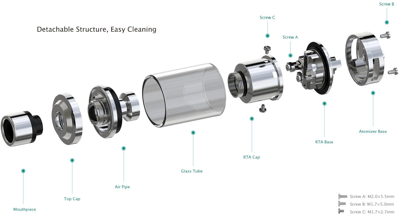 Eleaf Lemo 3 Verdampfer mit RTA-Basis - 4,0 ml