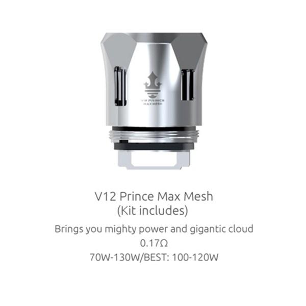 SMOK TFV12 V12 PRINCE TANK Ersatz MESH COILS - 3 Stück/Packung