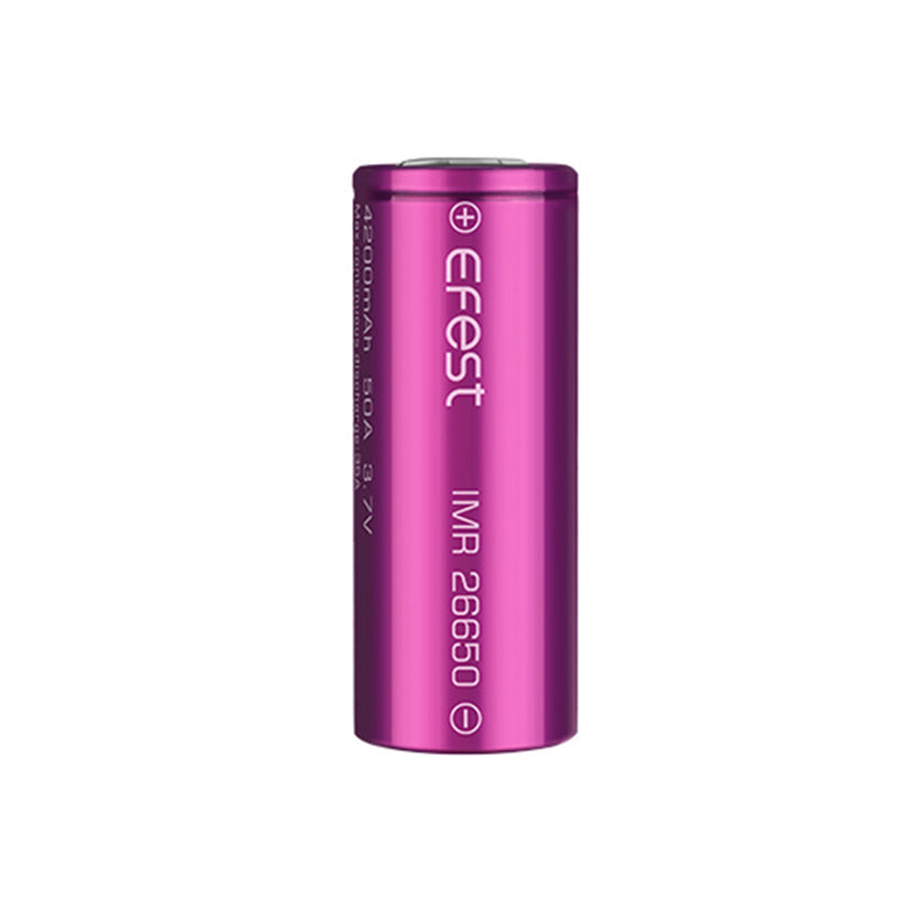 Efest IMR 26650 4200mAh 50A Flat Top Li-Ion Wiederaufladbare Batterie 1Stück