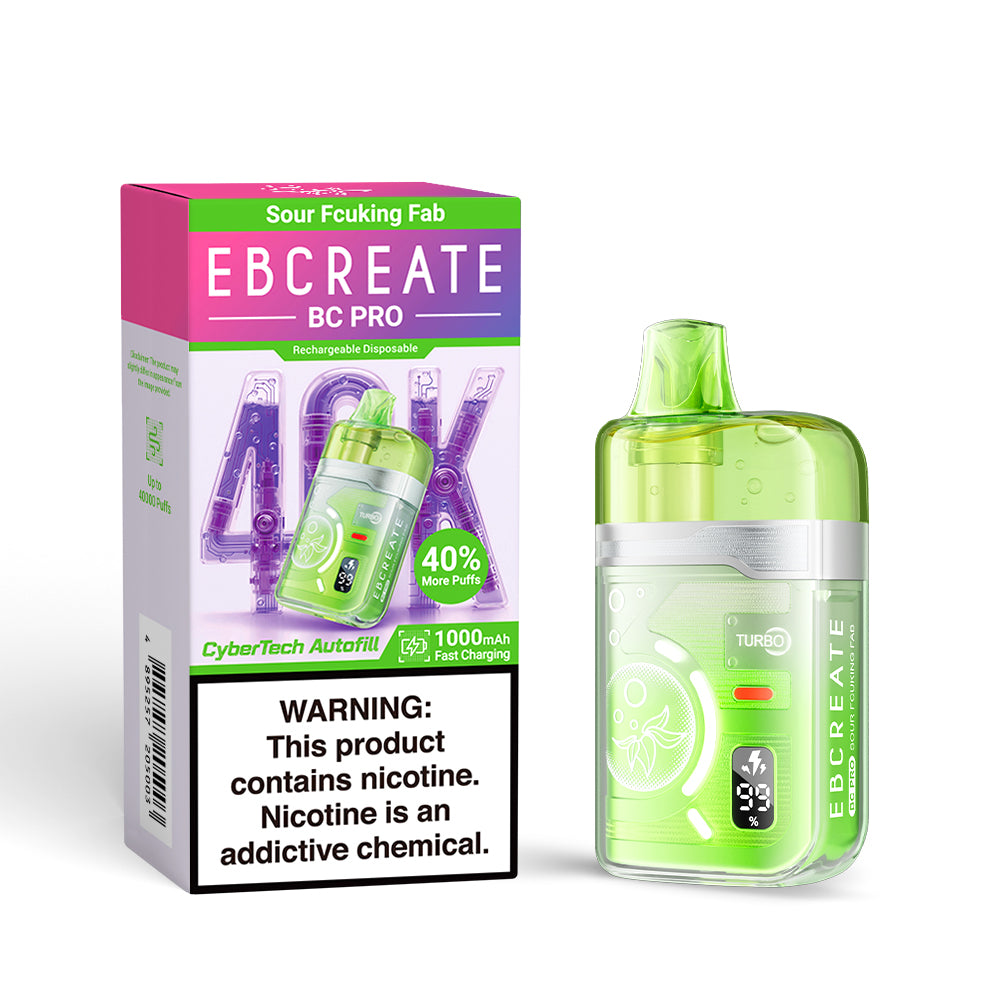EBCREATE BC PRO 40K 40000 Puffs Einweg Kit - 💥 Nehme 5 Zahle NUR 4! + Ab einem Einkauf von 100€ 2 Mystery Gratis💥