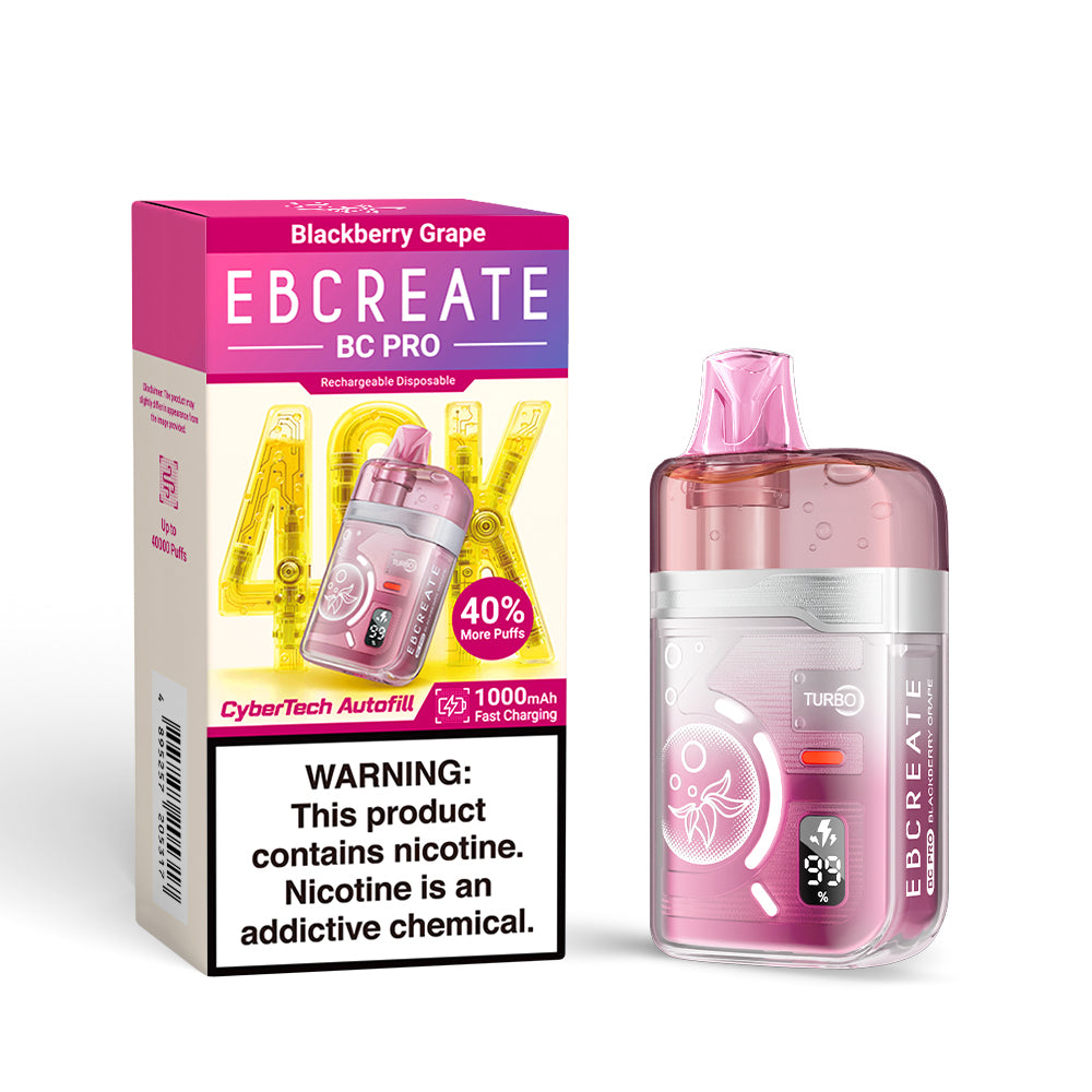 EBCREATE BC PRO 40K 40000 Puffs Einweg Kit - 💥 Nehme 5 Zahle NUR 4! + Ab einem Einkauf von 100€ 2 Mystery Gratis💥