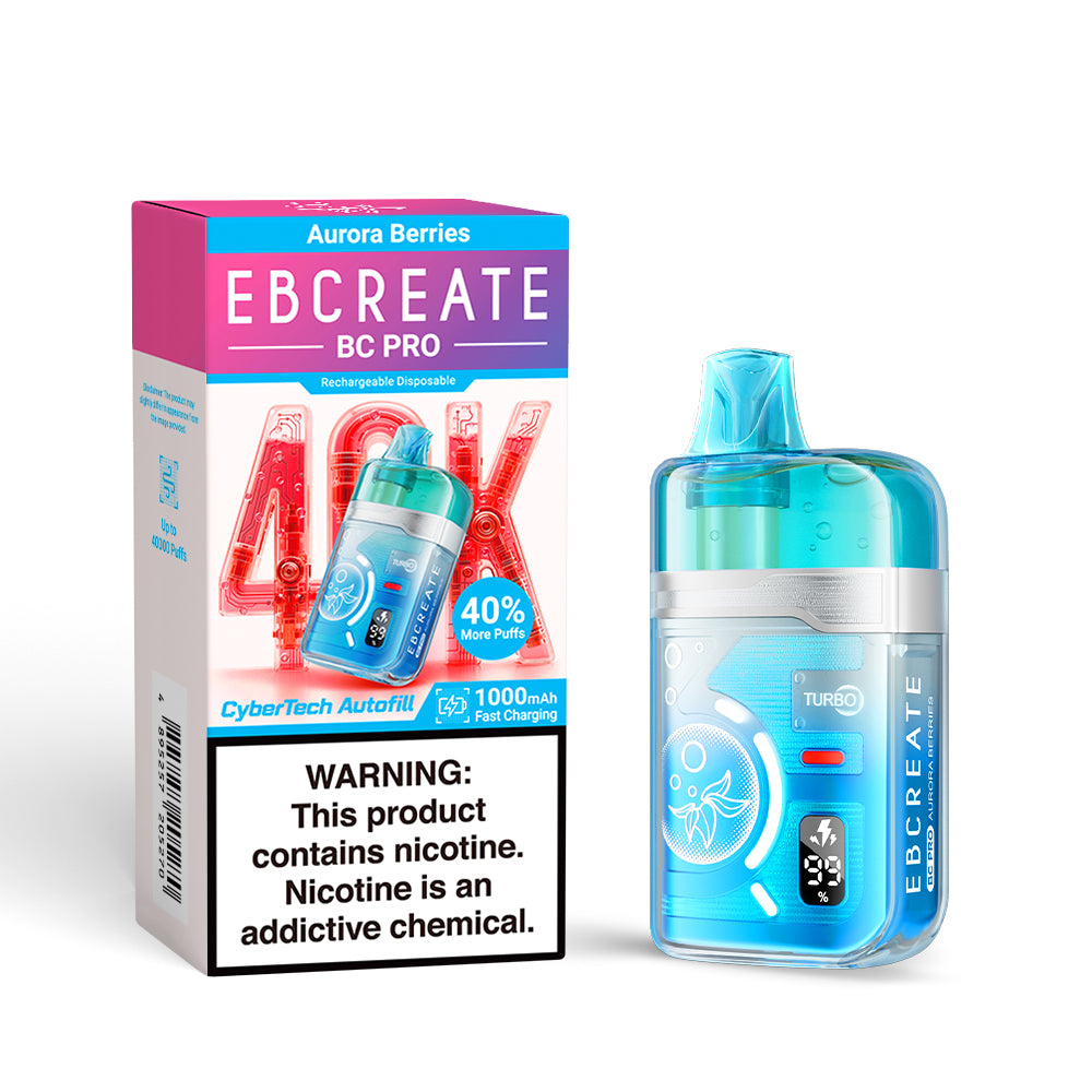 EBCREATE BC PRO 40K 40000 Puffs Einweg Kit - 💥 Nehme 5 Zahle NUR 4! + Ab einem Einkauf von 100€ 2 Mystery Gratis💥