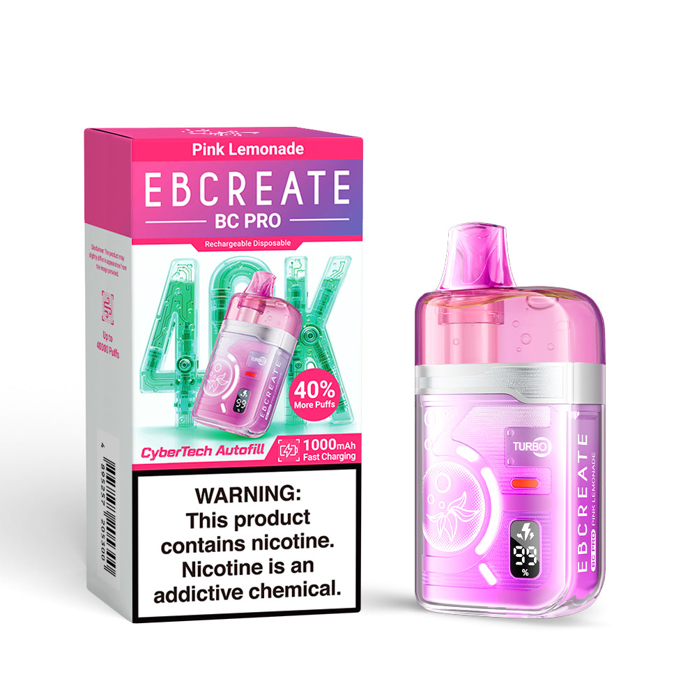 EBCREATE BC PRO 40K 40000 Puffs Einweg Kit - 💥 Nehme 5 Zahle NUR 4! + Ab einem Einkauf von 100€ 2 Mystery Gratis💥