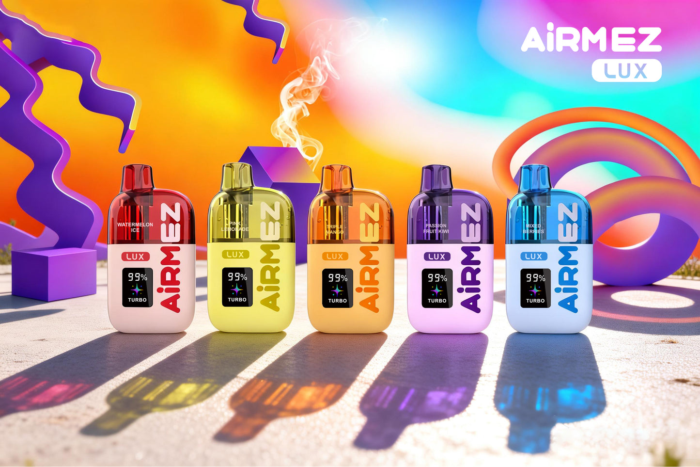 Airmez Lux 60000 60K Puffs Wiederaufladbares Einweg Kit - 💥 Nehme 4 Zahle NUR 3! + Ab einem Einkauf von 100€ 2 Mystery Gratis💥