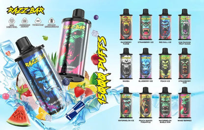 Razz Bar 15000 15K Puffs Einweg Kit - 💥 Nehme 4 Zahle NUR 3! + Ab einem Einkauf von 100€ 2 Mystery Gratis💥