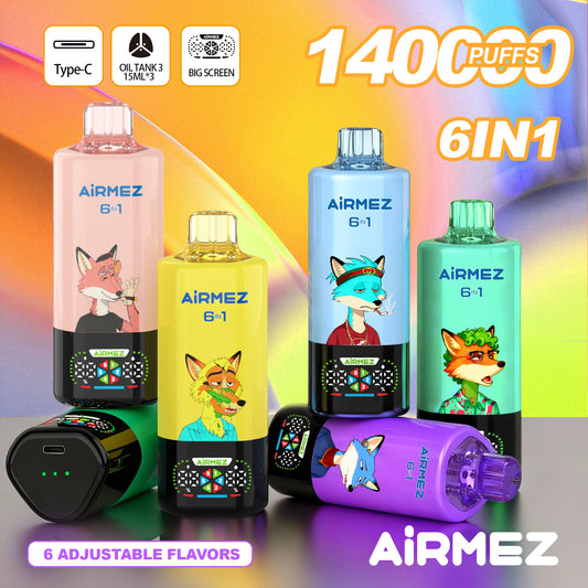 Airmez Fox 6in1 140K 45ml Einweg Kit (140000 Puffs)