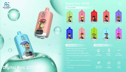 FUMOT Digital Box 22000 22K Puffs Einweg Kit - 💥 Nehme 4 Zahle NUR 3! + Ab einem Einkauf von 100€ 2 Mystery Gratis💥