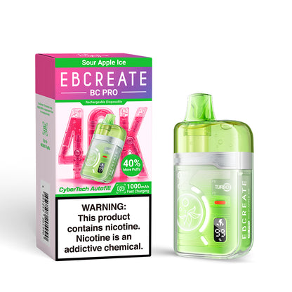 EBCREATE BC PRO 40K 40000 Puffs Einweg Kit - 💥 Nehme 5 Zahle NUR 4! + Ab einem Einkauf von 100€ 2 Mystery Gratis💥