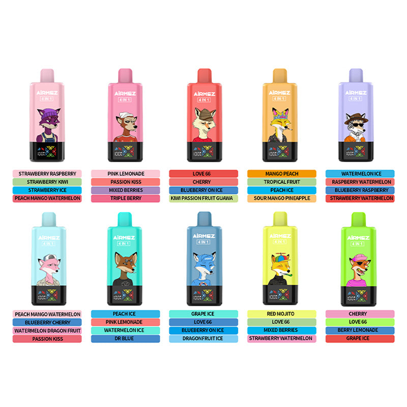 AiRMEZ Fox 4in1 120K 60ml Einweg Kit (120000 Puffs)