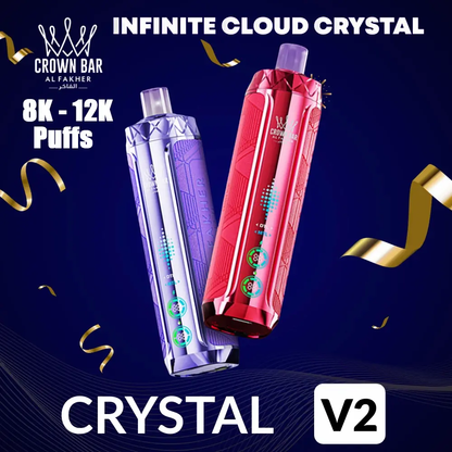 AL Fakher Crown Bar 8000 Crystal V2 Einweg Kit - 💥 Nehme 5 Zahle NUR 4! + Ab einem Einkauf von 100€ 2 Mystery Gratis💥