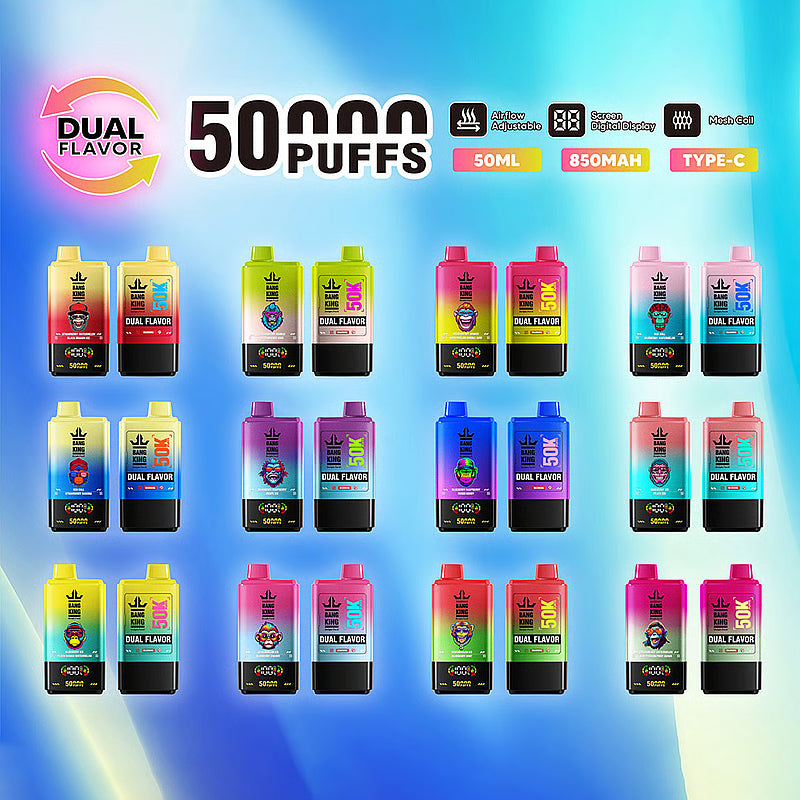 Bang King 50000 Puffs Dual Flavors Einweg Kit (50K Puffs)