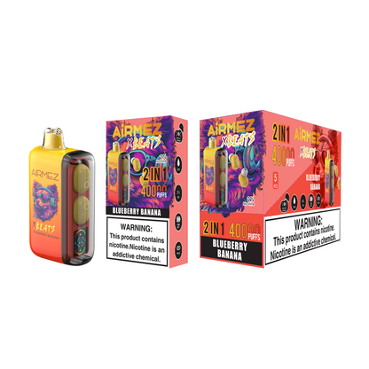 AiRMEZ Xbeats 40000 40K Puffs Einweg Kit mit TWS Earphones- 💥 BLACK Friday WEEK - Nehme 4 Zahle NUR 3! + Ab einem Einkauf von 100€ 1 Mystery Vapes Gratis + Ab einem Einkauf von 150€ 2 Mystery Vapes Gratis 💥