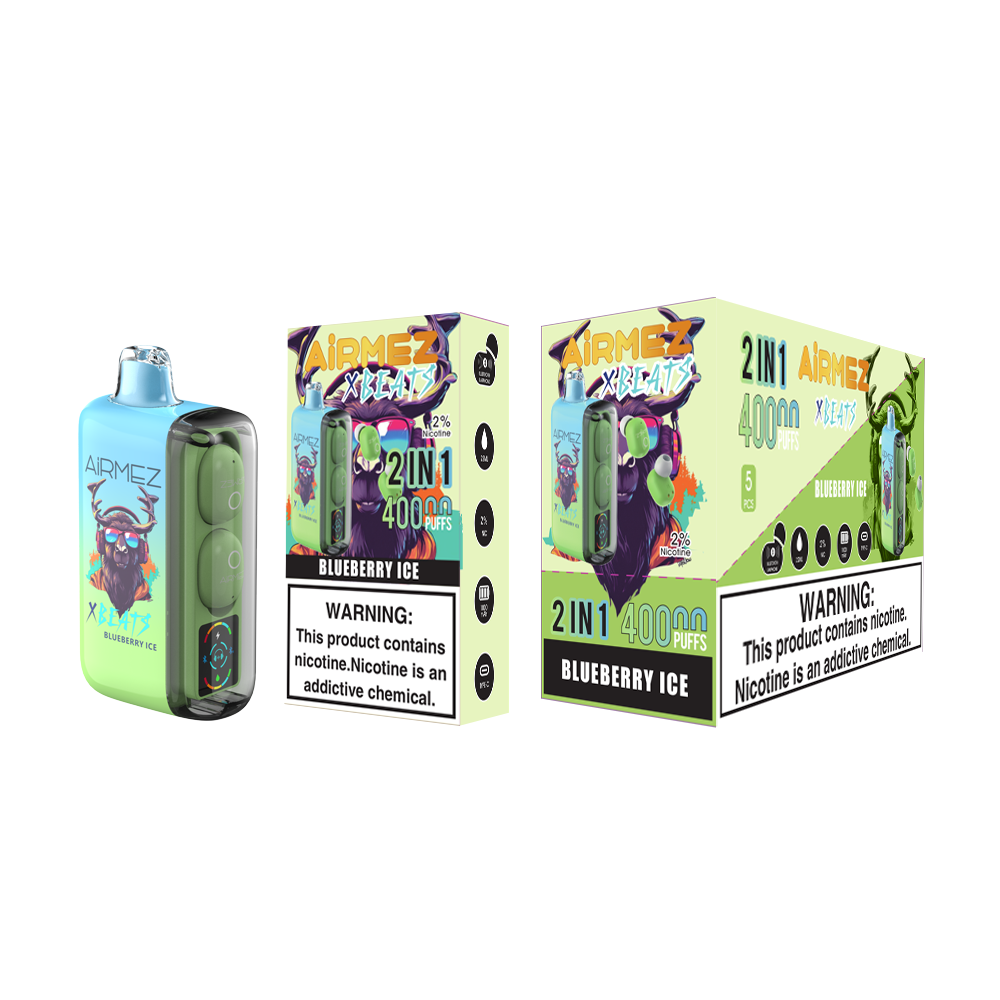 AiRMEZ Xbeats 40000 40K Puffs Einweg Kit mit TWS Earphones- 💥 BLACK Friday WEEK - Nehme 4 Zahle NUR 3! + Ab einem Einkauf von 100€ 1 Mystery Vapes Gratis + Ab einem Einkauf von 150€ 2 Mystery Vapes Gratis 💥