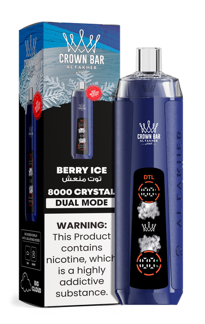AL Fakher Crown Bar 8000 Crystal Dual Mode Einweg Kit