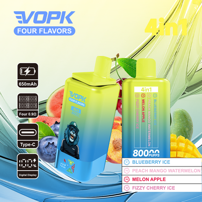 VOPK 80K Puffs 4IN1 Einweg Kit 650mAh