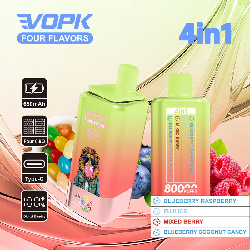 VOPK 80K Puffs 4IN1 Einweg Kit 650mAh