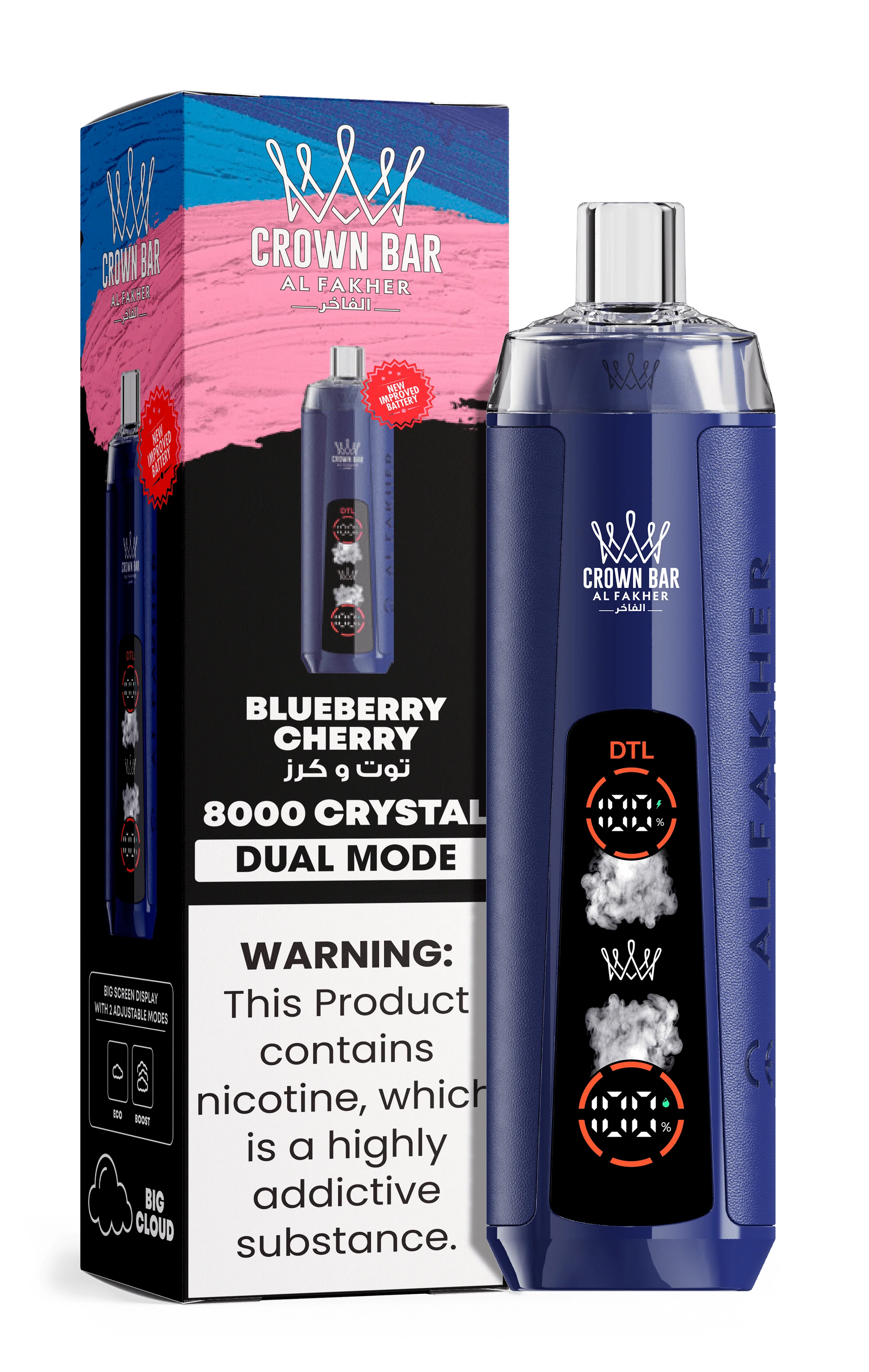 AL Fakher Crown Bar 8000 Crystal Dual Mode Einweg Kit gnstig kaufen online Deutschland | vapormo.de AL Fakher Crown Bar 8000 Crystal Dual Mode Einweg Kit gnstig kaufen online Deutschland | vapormo.de