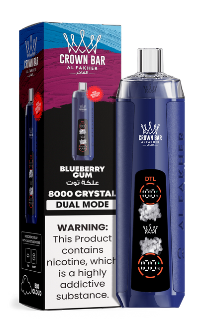 AL Fakher Crown Bar 8000 Crystal Dual Mode Einweg Kit