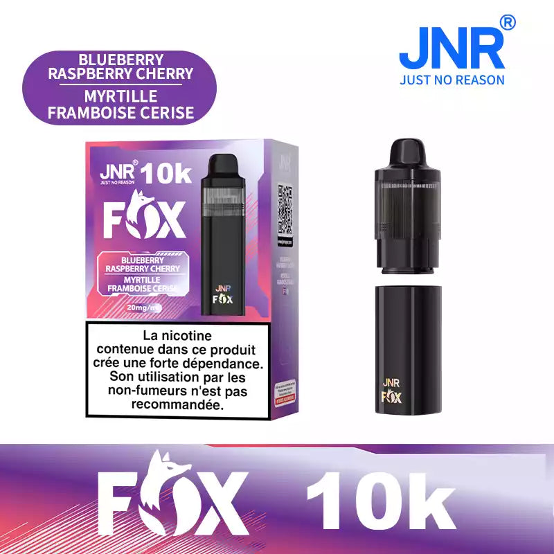 JNR Fox 10000 Puffs Vorgefülltes Einweg Kit - 💥 BLACK Friday WEEK - Nehme 4 Zahle NUR 3! + Ab einem Einkauf von 100€ 1 Mystery Vapes Gratis + Ab einem Einkauf von 150€ 2 Mystery Vapes Gratis 💥