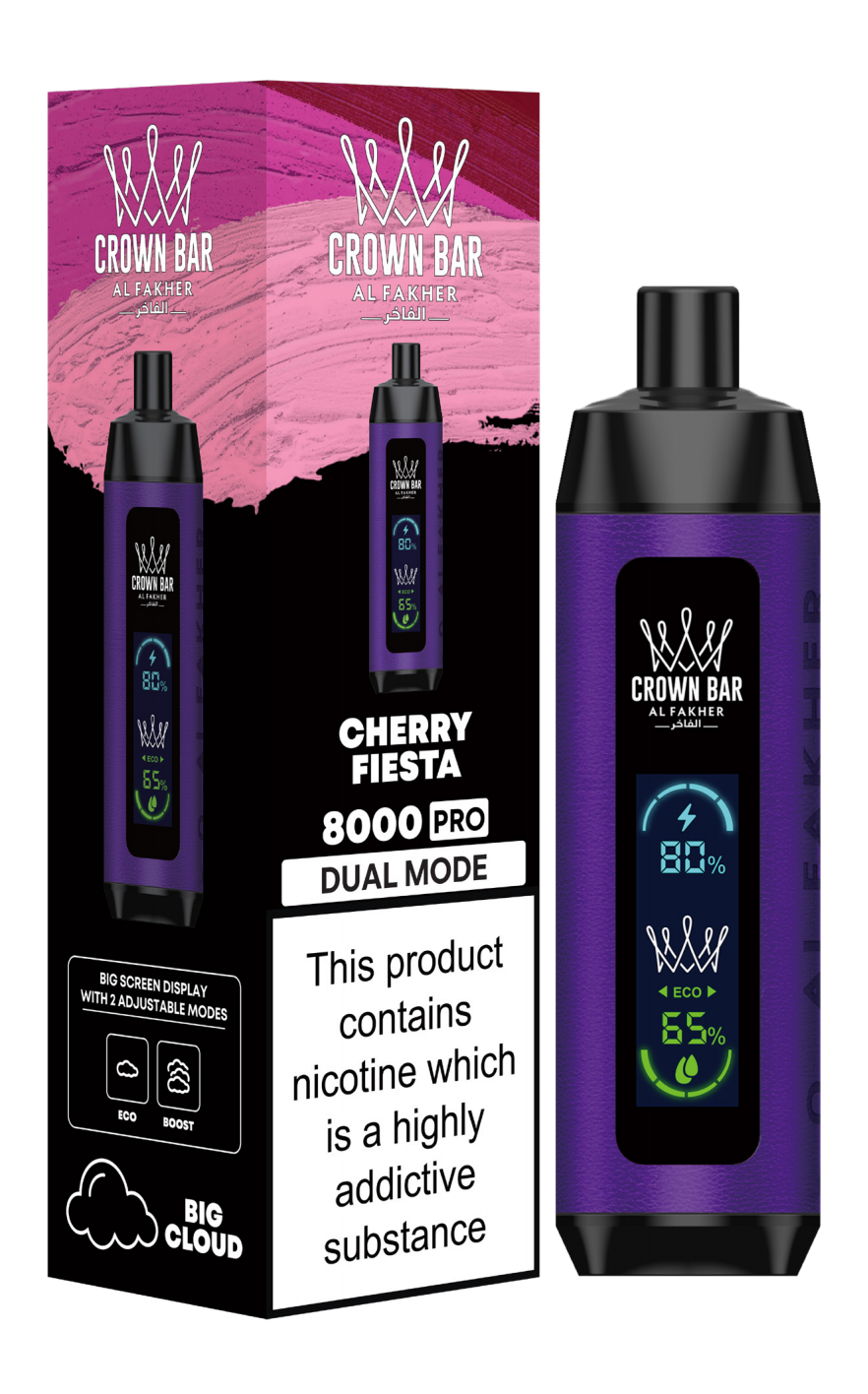 Al Fakher Crown Bar 8000 Pro Dual Mode Wiederaufladbares Einweg Kit (Big Cloud) Kaufen Sale Vapormo.de vapormo.de Al Fakher Crown Bar 8000 Pro Dual Mode Wiederaufladbares Einweg Kit (Big Cloud) Kaufen Sale Vapormo.de vapormo.de