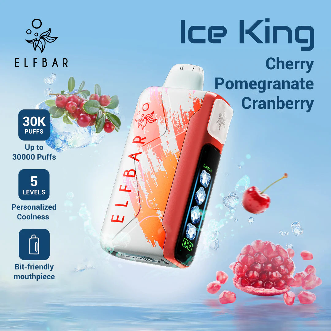 ELF Bar Ice King 30K Wiederaufladbares Einweg Kit (30000 Puffs) - 💥 Weihnachtsgeschenke sind da! Nehme 4 Zahle NUR 3! + Ab einem Einkauf von 100€ 1 Mystery Vapes Gratis + Kostenloser Versand!!💥