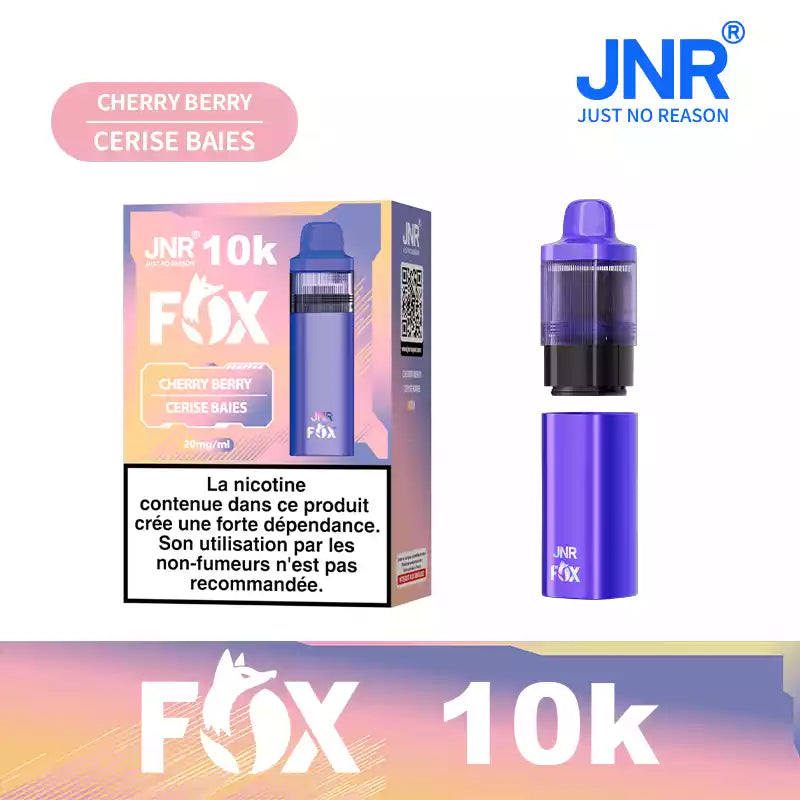 JNR Fox 10000 Puffs Vorgefülltes Einweg Kit - 💥 BLACK Friday WEEK - Nehme 4 Zahle NUR 3! + Ab einem Einkauf von 100€ 1 Mystery Vapes Gratis + Ab einem Einkauf von 150€ 2 Mystery Vapes Gratis 💥