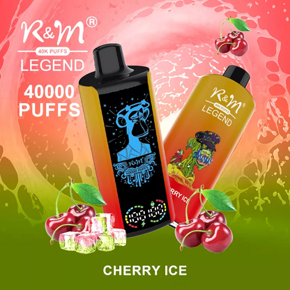 R&M LEGEND 40000 Puffs Mega Screen Wiederaufladbare Einweg Kit (10 Stück/Packung)