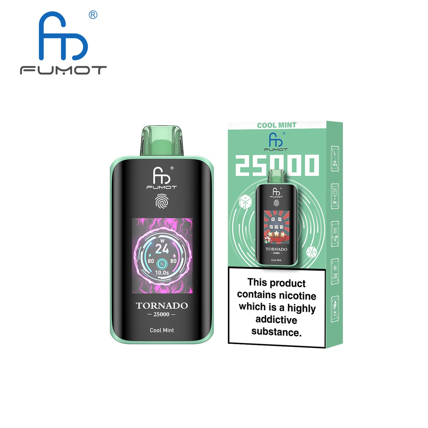 [Clearance Sale] Fumot Randm Tornado 25000 25K Puffs Wiederaufladbares Einweg Kit (Touch Switch) - 💥 Nehme 5 Zahle NUR 4! + Ab einem Einkauf von 100€ 2 Mystery Gratis💥