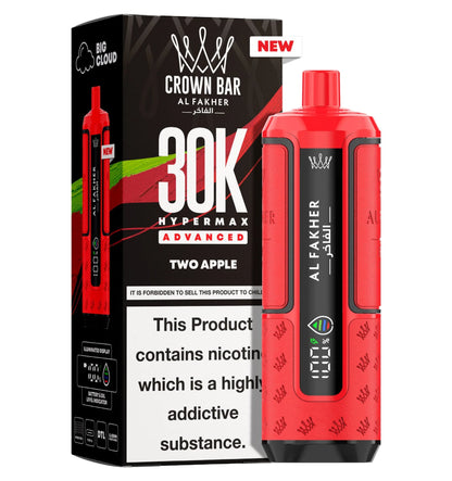 AL Fakher Crown Bar 30K Hypermax Vorgefülltes Einweg Kit - 💥 BLACK Friday WEEK - Nehme 4 Zahle NUR 3! + Ab einem Einkauf von 100€ 1 Mystery Vapes Gratis + Ab einem Einkauf von 150€ 2 Mystery Vapes Gratis 💥