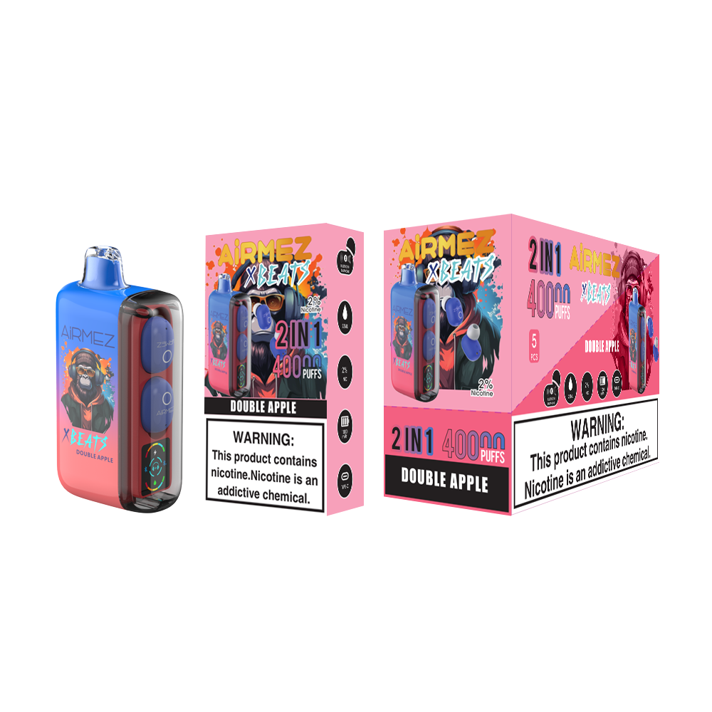 AiRMEZ Xbeats 40000 40K Puffs Einweg Kit mit TWS Earphones- 💥 BLACK Friday WEEK - Nehme 4 Zahle NUR 3! + Ab einem Einkauf von 100€ 1 Mystery Vapes Gratis + Ab einem Einkauf von 150€ 2 Mystery Vapes Gratis 💥