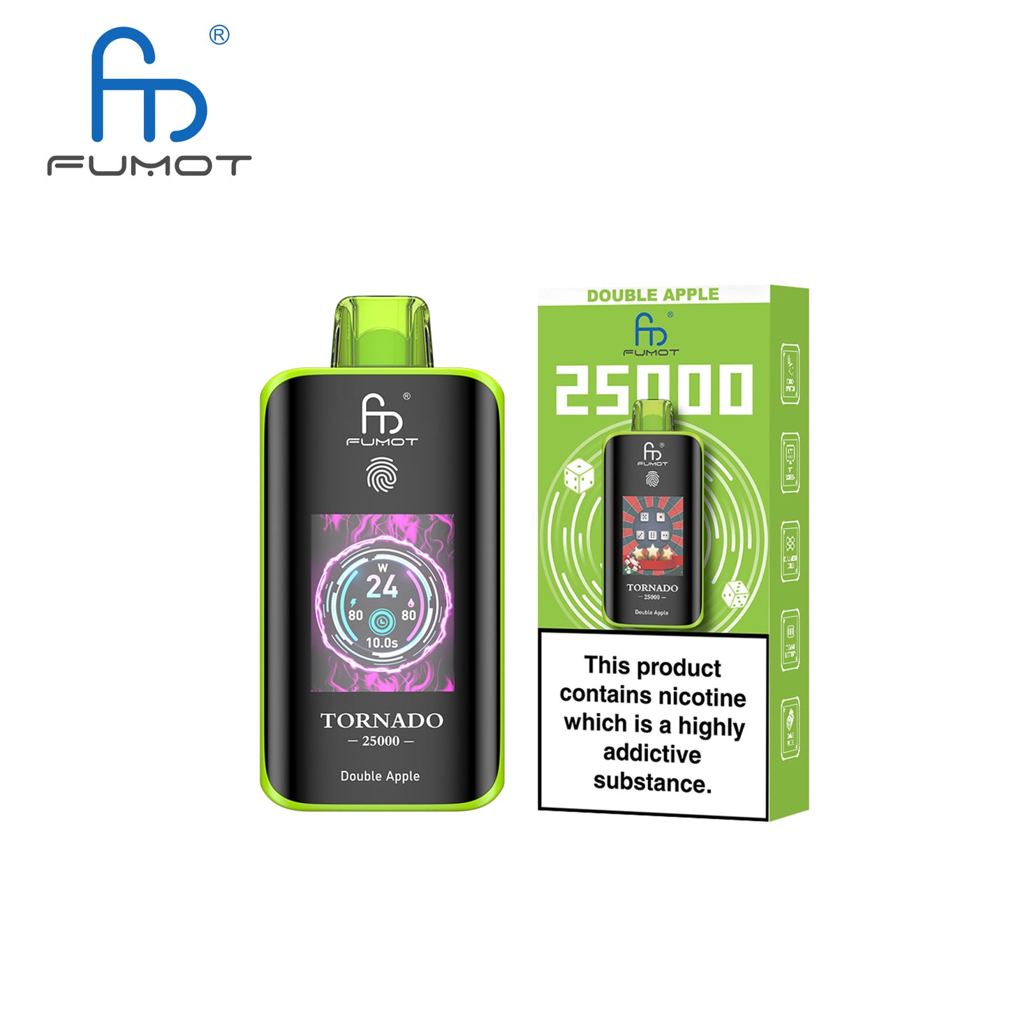 [Clearance Sale] Fumot Randm Tornado 25000 25K Puffs Wiederaufladbares Einweg Kit (Touch Switch) - 💥 Nehme 5 Zahle NUR 4! + Ab einem Einkauf von 100€ 2 Mystery Gratis💥