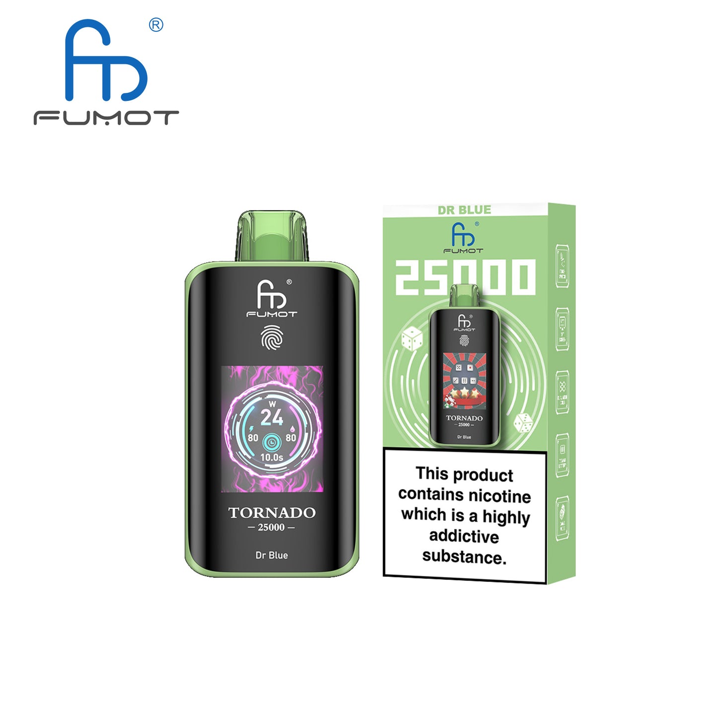 [Clearance Sale] Fumot Randm Tornado 25000 25K Puffs Wiederaufladbares Einweg Kit (Touch Switch) - 💥 Nehme 5 Zahle NUR 4! + Ab einem Einkauf von 100€ 2 Mystery Gratis💥