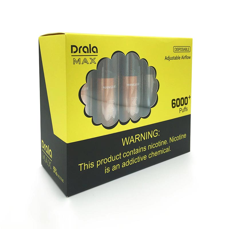 Drala Max 6000 Rechargeable Einweg E-Zigarette Kit 550mAh (20mg)