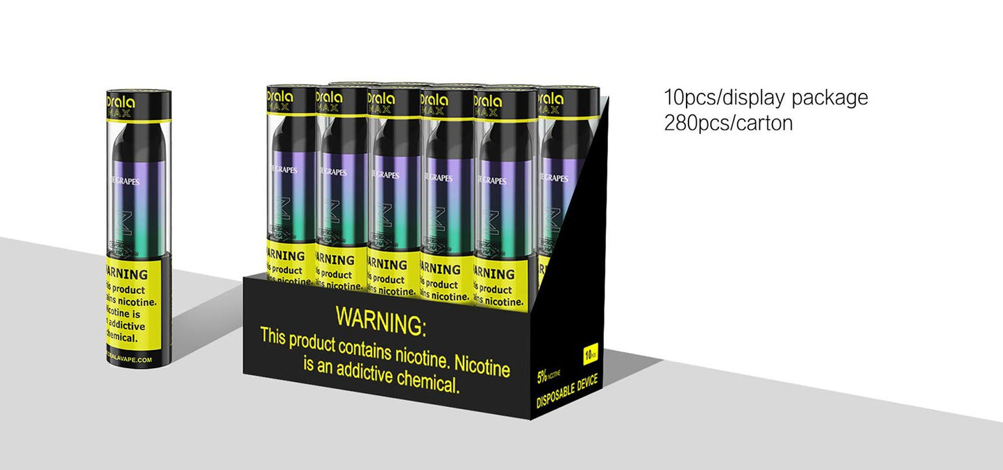 Drala Max 6000 Rechargeable Einweg E-Zigarette Kit 550mAh (20mg)