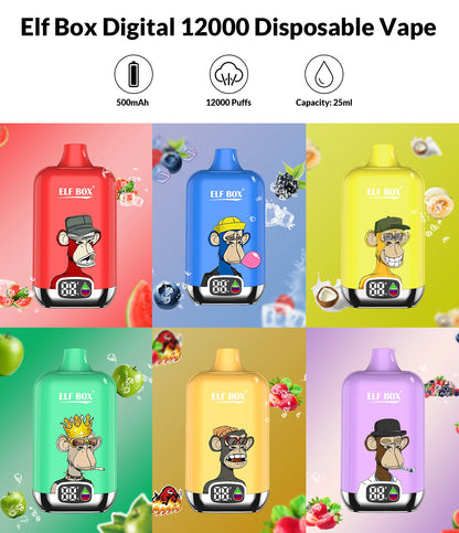 [Clearance Sale] ELF BOX Digital 12000 Puffs Einweg Kit