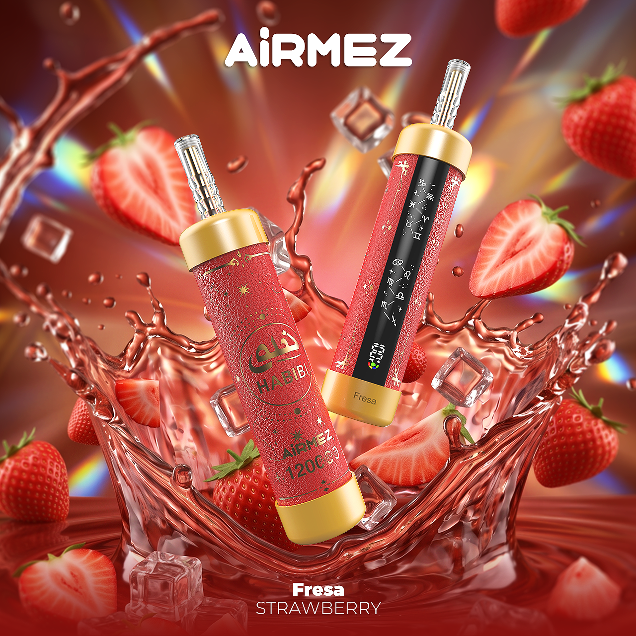 Airmez HABIBI 120K 120000 Puffs Shisha Hookah Wiederaufladbares Einweg Kit - 💥 Nehme 4 Zahle NUR 3! + Ab einem Einkauf von 120€ 2 Mystery Gratis💥