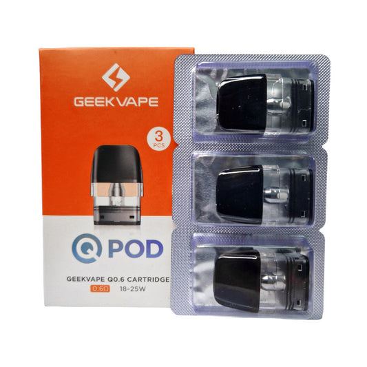 Geekvape Q Ersatz Pod Cartridge für Sonder Q Kit / Wenax Q Kit / AQ Kit / Digi-Q Kit / Wenax Q Mini 2ml 3 Stück / Packung
