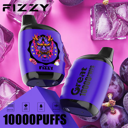 Fizzy GREAT 10000 Puffs Wiederaufladbares Einweg Disposable Kit - 📢EXKLUSIVES ANGEBOT - Nehme 4 Zahle NUR 3 an der Kasse + AB einem Einkauf von 100€ 1 Mystery Vapes Gratis!📢