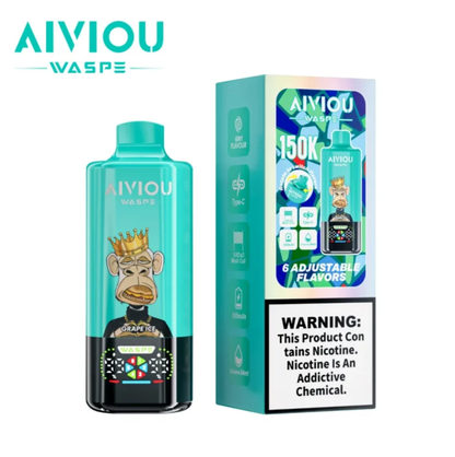 WASPE Aiviou 150K 150000 Puffs 6in1 Wiederaufladbares Einweg Kit - 💥 Weihnachtsgeschenke sind da! Nehme 4 Zahle NUR 3! + Ab einem Einkauf von 100€ 1 Mystery Vapes Gratis + Kostenloser Versand!!💥