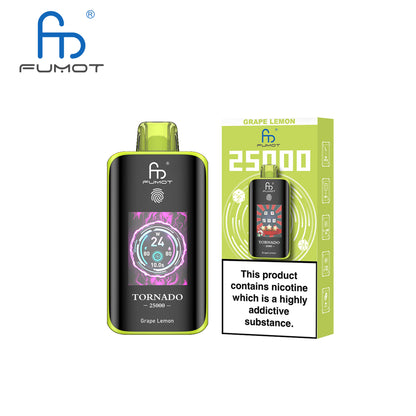 [Clearance Sale] Fumot Randm Tornado 25000 25K Puffs Wiederaufladbares Einweg Kit (Touch Switch) - 💥 Nehme 5 Zahle NUR 4! + Ab einem Einkauf von 100€ 2 Mystery Gratis💥