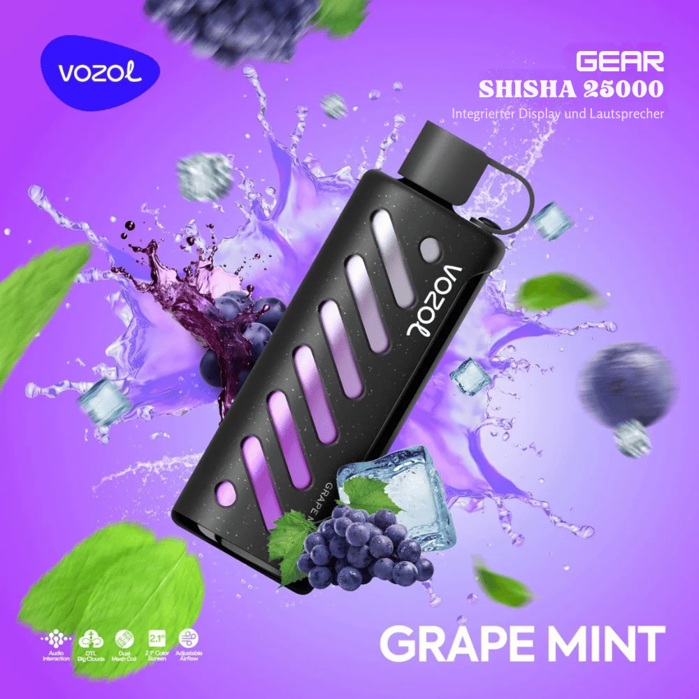 Vozol GEAR SHISHA 25000 Puffs Einweg Kit online kaufen | vapormo.de Vozol GEAR SHISHA 25000 Puffs Einweg Kit online kaufen | vapormo.de