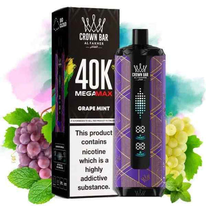 AL Fakher Crown Bar Mega Max 40K 40000 Puffs Einweg Kit - 💥 Nehme 4 Zahle NUR 3! + Ab einem Einkauf von 100€ 2 Mystery Gratis💥